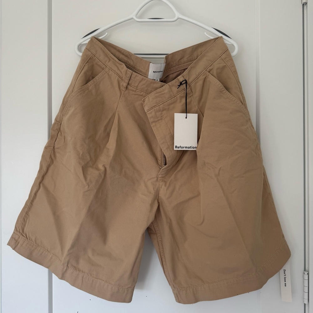 Reformation Beige Trousers